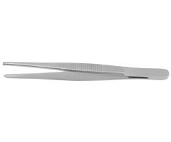 16"(40.6 cm) Straight Standard Tissue Forceps with 1 x 2 Teeth