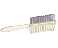 Comb and Brush Set Pediatric White Plastic, 1092082CS