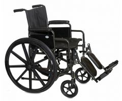 Wheelchair, 16", Desk Arms Elevating Legrests
