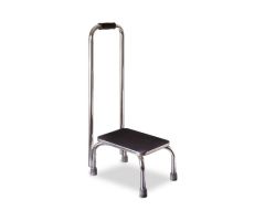 Step Stool with Handrail Mabis DMI 1-Step Chrome Plated Steel 5-1/4 Inch Step Height