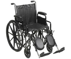 Wheelchair Econ Rem Desk Arms 20" w/ELR's Dual Axle