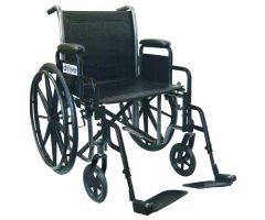 Wheelchair Economy Fixed Arms 16" w/Swing-Away Footrests