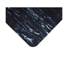 Anti-Fatigue Floor Mat Sof-Tyle Marble Mat 3 X 5 Foot Marbled Black