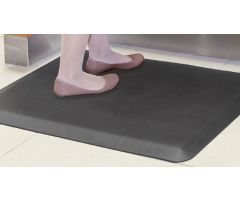 Anti-Fatigue Floor Mat 2 X 4 Foot Gray Polyurethane