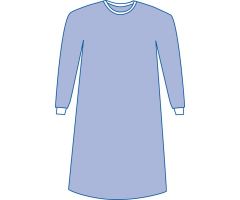 Nonreinforced Gown, Blue, Size L
