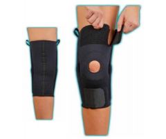 KNEE SUPPORT, NEOPRENE AKS W/PLAS HINGES LG