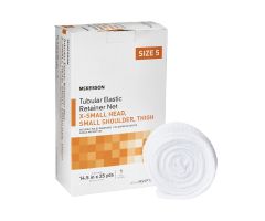 Elastic Net Retainer Dressing  Tubular Elastic 14-1/2 Inch X 25 Yard Size 5 White X-Small Head / Small Shoulder / Thigh NonSterile
