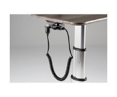 CORD, POWER COILED HOSPITAL GRADE RT HAND