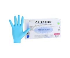 Gloves Exam Criterion Powder-Free Nitrile X-Small Blue 100/Bx, 10 BX/CA, 1118533BX