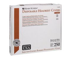 Headrest Cover 11.5 in x 10 in Plastic Clear Disposable 12 BX/CA