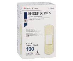 Adhesive Bandage Plastic 3/4x3" Sheer/Flesh Sterile 100/Bc, 54 BX/CA ,1126138CA