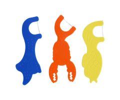 Acclean Flosser Kids Assorted Sea Creatures 12 BX/CA