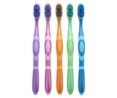 Acclean Edge Manual Toothbrush Adult 40 Tuft Full White 6 BX/CA