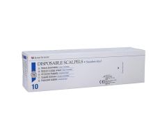 Disposable Scalpel #15S Stainless Steel Sterile, 100 BX/CA