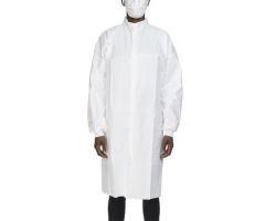 Cleanroom Lab Coat Contec CritiGear White Large Knee Length Disposable BG