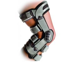 Medial Knee Brace OA Adjuster 3 2X-Large D-Ring / Hook and Loop Strap Closure 26-1/2 to 29-1/2 Inch Thigh Circumference Right Knee