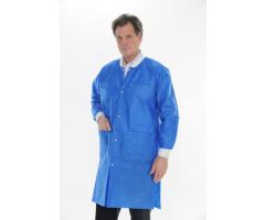 Lab Coat ValuMax Extra-Safe Royal Blue X-Small Knee Length Limited Reuse