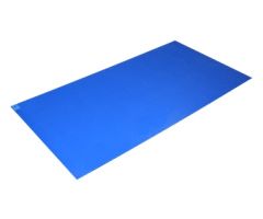 Adhesive Floor Mat Poly Tack 18 x 36 Inch Blue Polyethylene Film