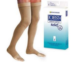 Jobst Relief 20-30 Thigh-Hi Dot OT Beige Med Silicone Band