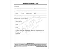 Group Volunteer Application, 100 per pad