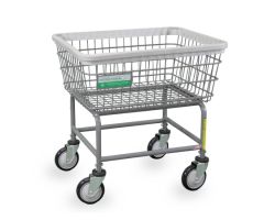 Antimicrobial Laundry Cart 5 Inch Clean Wheel System Casters 100 lbs. Steel Tubing