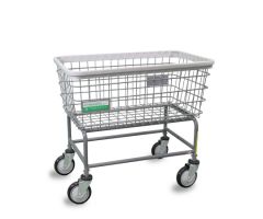 Antimicrobial Laundry Cart 5 Inch Clean Wheel System Casters 100 lbs. Steel Tubing 1147873