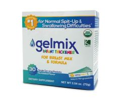 Infant Formula and Breast Milk Thickener Gelmix® 2.4 Gram Individual Packet Unflavored Powder Consistency Varies By Preparation, BX/30