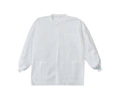 Lab Jacket LabMates White Large Hip Length Disposable
