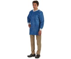 Lab Jacket LabMates Blue Medium Hip Length Disposable CS