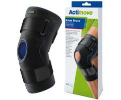 Hinged Knee Brace Actimove Sports Edition 2X-Large Wraparound / D-Ring / Hook and Loop Strap Closure 22 to 24 Inch Thigh Circumference Left or Right Knee