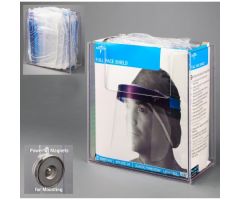 Face Shield Dispenser Wall Mount Clear 5.65 X 12-1/4 X 13 Inch PETG Plastic