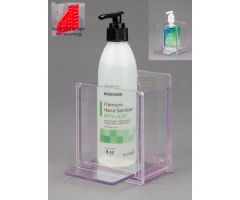 Hand Hygiene Holder Clear PETG 1 Bottle Wall Mount