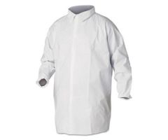 A40 Liquid and Particle Protection Lab Coats, 2X-Large, White, 30/Carton