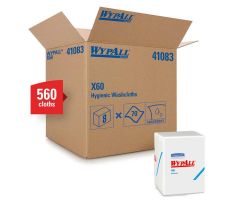 Wypall X60 Dry Washcloth Disposable Hydroknit 10 in x 12.5 in White 70x8/Ca