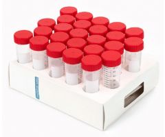  Centrifuge Tube Conical Bottom Plain 50 mL Red Screw Cap Polypropylene Tube, 1169363CS