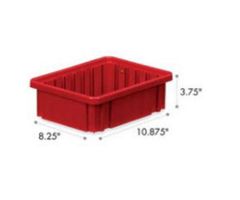 Box Divider 10.875x8.25x3.75 Red Ea Ea