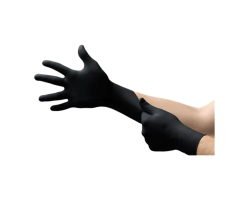 Gloves Exam Black Dragon Powder-Free Nitrile 9.5 in Large Black 1000/Ca