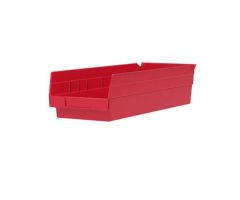 Bin Shelf 17-7/8x6-5/8x4" Red 12/Ca 12/Ca