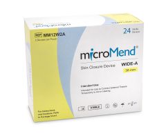 Skin Closure Strip MicroMend 38 X 28 MM Polyurethane Film / Metal Cantilever Spring Strip Clear / Metal