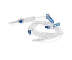 Primary IV Administration Set MedStream Gravity 2 Ports 20 Drops / mL Drip Rate Without Filter 80 Inch Tubing Solution Without Flow Regulator