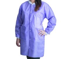 Lab Coat FitMe Purple X-Large Knee Length Disposable