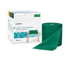 Exercise Resistance Band  CanDo Green 5 Inch X 50 Yard Medium Resistance ,1199532