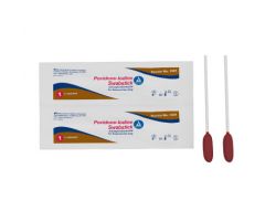 Povidone Iodine Swabsticks, 1 Swabstick per Packet, 10/50/cs