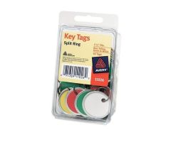 Avery Metal Rim Key Tags 1.25 in Assorted Colors 50/Pk