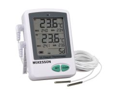 Ultra-Low Temperature Data Logger with Alarm  Fahrenheit / Celsius -112  to +158 F (-80  to +70 C) 2 Stainless Steel Probes Flip-out Stand Battery Operated