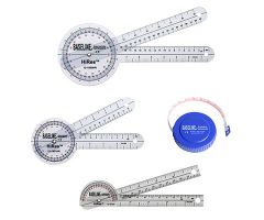 Baseline Hi Res Measuring Set, 8", 12" 360 goniometer, 6" pocket goniometer, 60" tape