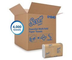 Scott Paper Towel Multifold Disposable Fbr 9.2 in x 9.4 in Wht 4000/Ca