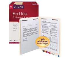 Folder File End Tab 12-1/4x9-1/2" Letter Manila 50/Bx 50/Bx