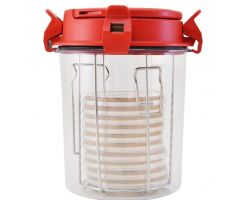 Laboratory Jar AneroJar Low Profile / Wide Mouth Polycarbonate 2.5 Liter