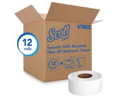 Toilet Paper Scott JRT Jr. 3.55"x1000' Recycled Fiber White 12/Ca 12/Ca